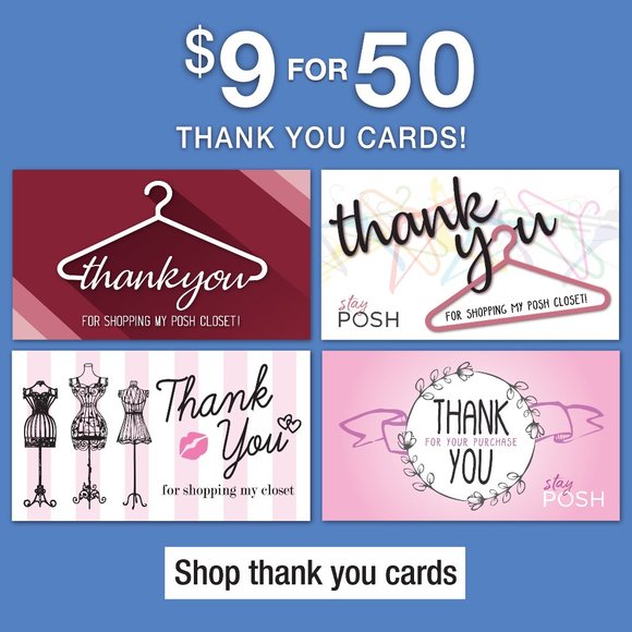 Posh Other - Shop Here For Seller’s Thank You Cards!